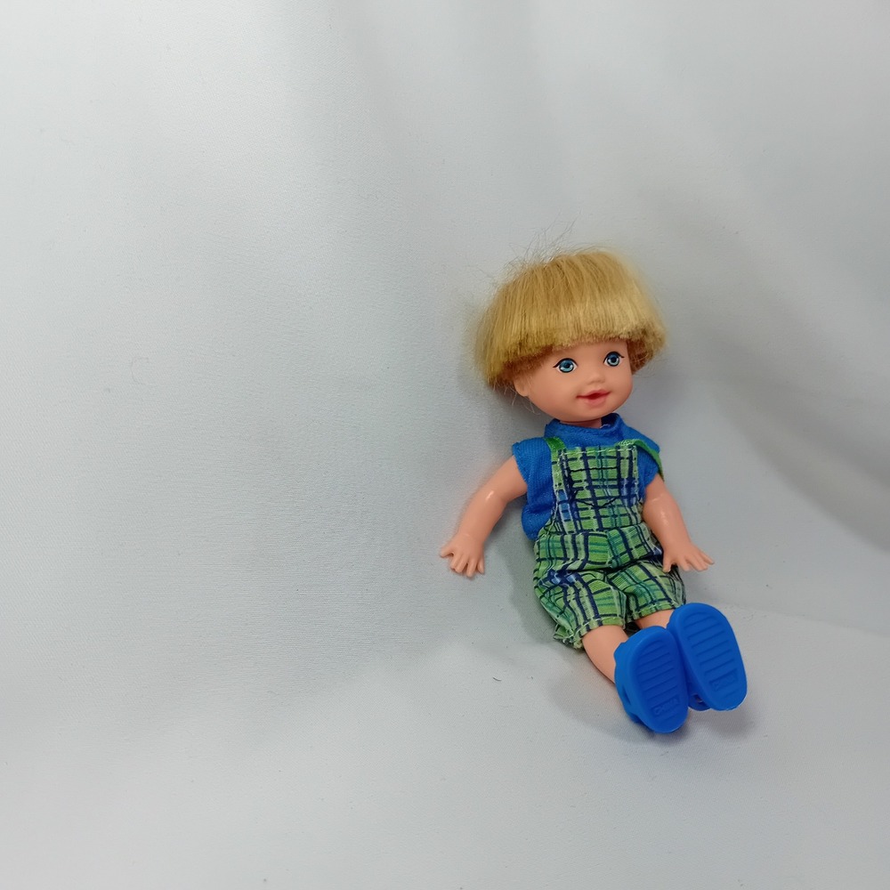 1996 VTG Y2K Tommy Baby Brother Of Ken Kelly Barbie Friend Babydoll Redressed 4" - Picture 10 of 14